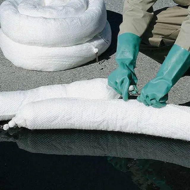 Alt view image 3 of 4 - PIG BOM405 Sorbent Boom, 24 gal, 5 in x 10 ft, Oil, White, 4 PK