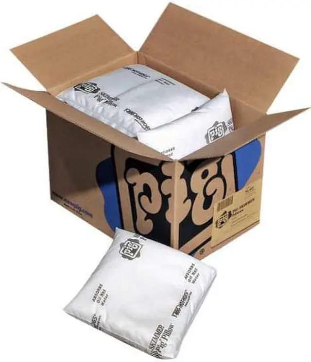 Alt view image 3 of 3 - PIG PIL405 Sorbent Pillow, 5 gal, 12 in x 12 in, Oil, White, 10 PK