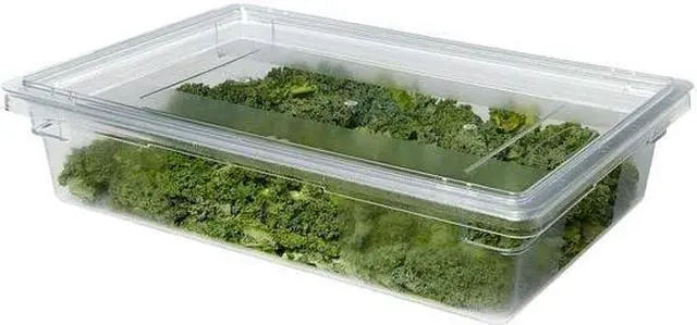 Alt view image 5 of 7 - RUBBERMAID FG330200CLR Lid,Food/Tote,Clear,26 x 18 In.