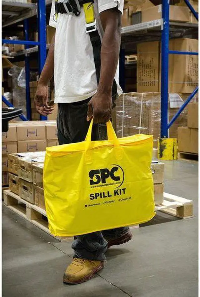 Alt view image 4 of 7 - BRADY SKH-PP Spill Kit, 5 gal Volume Absorbed per Kit, Bag, Yellow