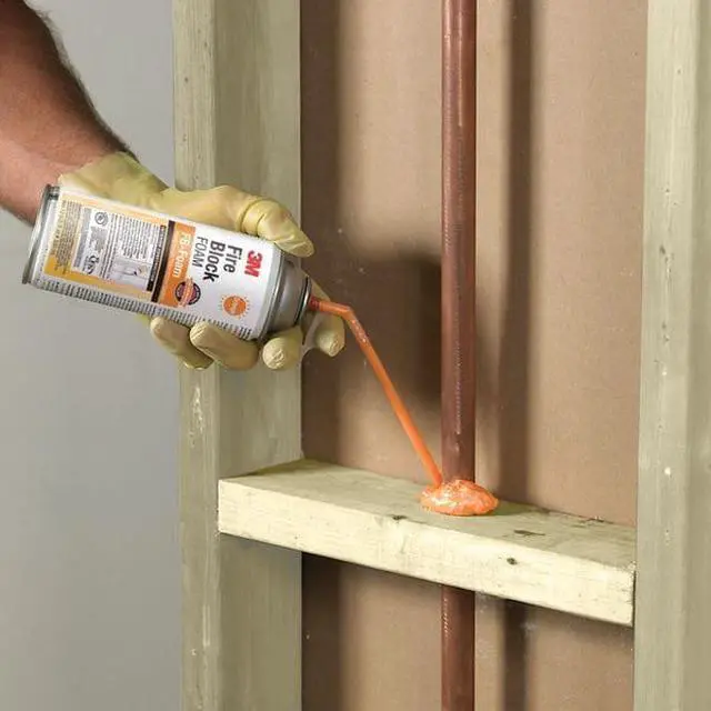 Alt view image 7 of 9 - Fire Block Sealant, 12 oz., Orange, Aerosol
