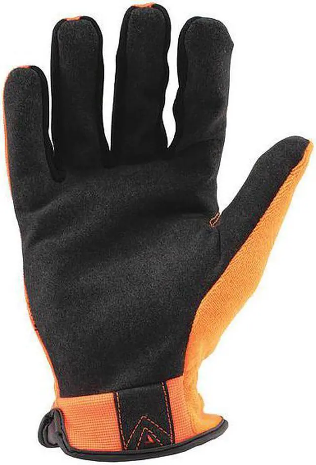 Alt view image 2 of 2 - IRONCLAD PERFORMANCE WEAR IEX-HSO-04-L Hi-Vis Mechanics Touchscreen Gloves, L,