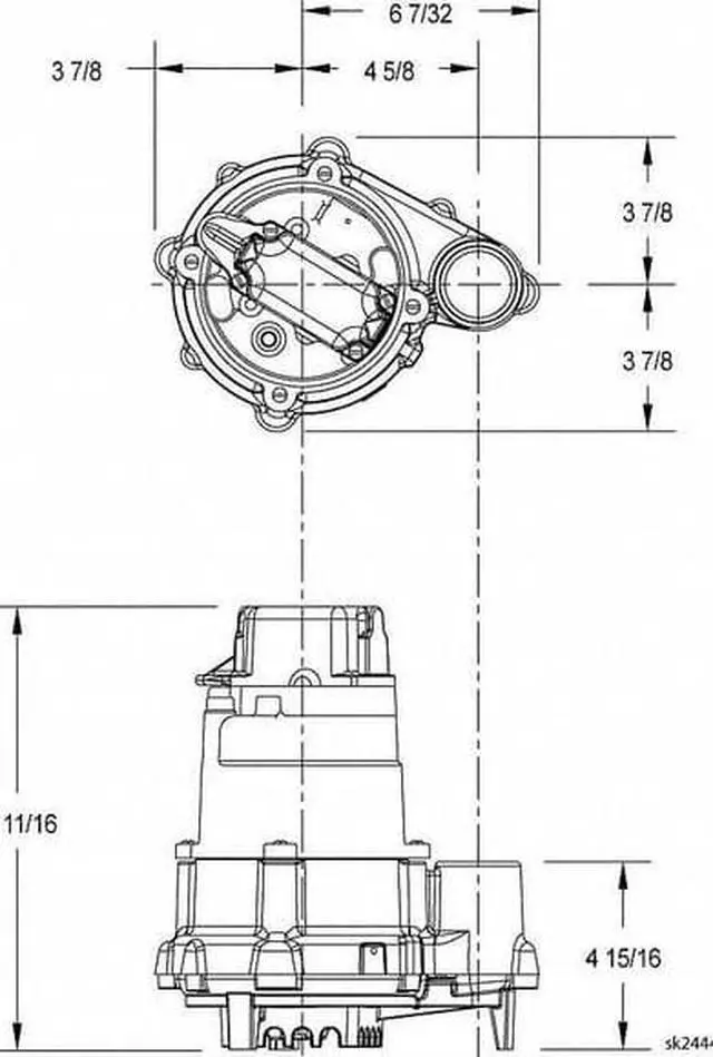Alt view image 4 of 4 - ZOELLER N153 Submersible Effluent Pump,1/2hp,10.5A