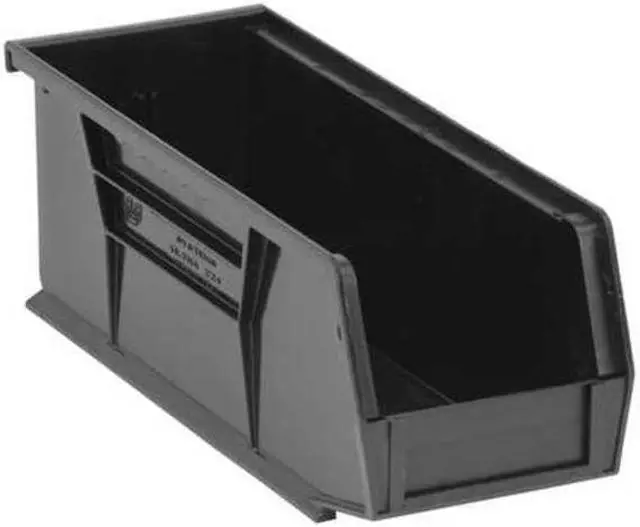Alt view image 3 of 3 - Quantum Storage Systems Hang and Stack Bin,10-7/8 In L,Black  QUS224BK