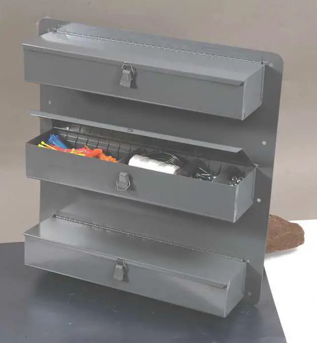 Alt view image 4 of 6 - DURHAM MFG 806-95 20 Gal. Steel Truck/Van Door Storage Tray