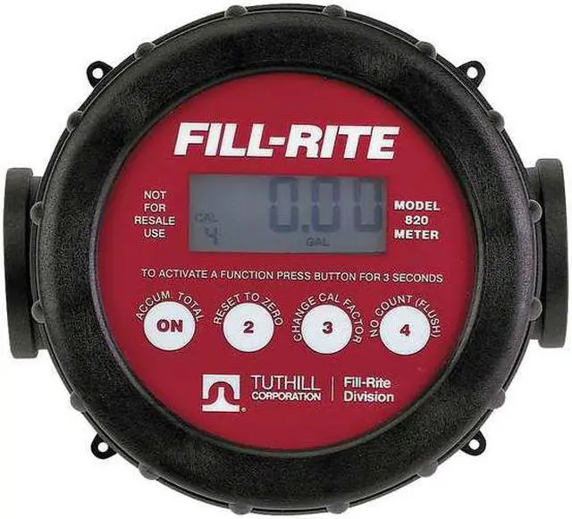 Alt view image 7 of 7 - FILL-RITE 820 Meter,Digital,1 In. FNPT, 2-20 gpm