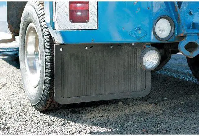 Alt view image 3 of 3 - BUYERS PRODUCTS B2414LSP Mud Flaps, 14 in X 24 in, Rubber, Black, 1 PR