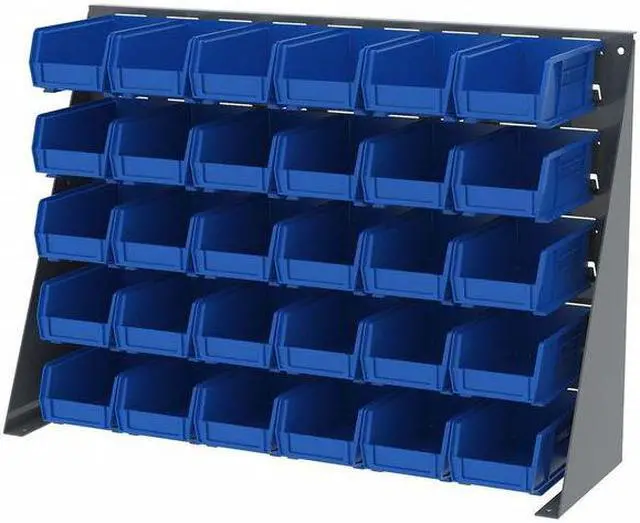 Alt view image 10 of 16 - AKRO-MILS 30220BLUE 3"L x 4-1/8"W x 7-3/8"H Blue Hang and Stack Bin