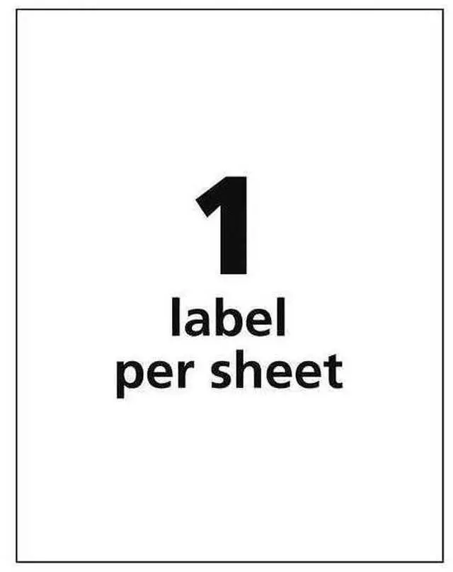 Alt view image 3 of 11 - Avery Chem Label, 8-1/2"W x 11"H, 50 Labels, PK50 Synthetic Film 7278260521