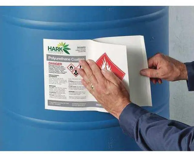 Alt view image 4 of 11 - Avery Chem Label, 8-1/2"W x 11"H, 50 Labels, PK50 Synthetic Film 7278260521