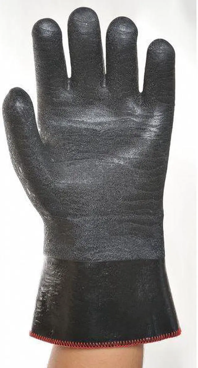 Alt view image 3 of 6 - Best Chemical Resistant Glove, 12" L, Sz L, PR Black   6781R