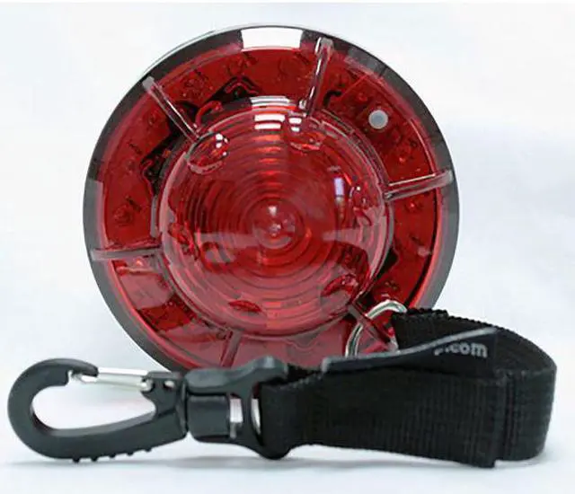 Alt view image 3 of 4 - RAILHEAD GEAR M26-R Warning Light, Red, LED, 2 AA Batteries, Rating: IP66