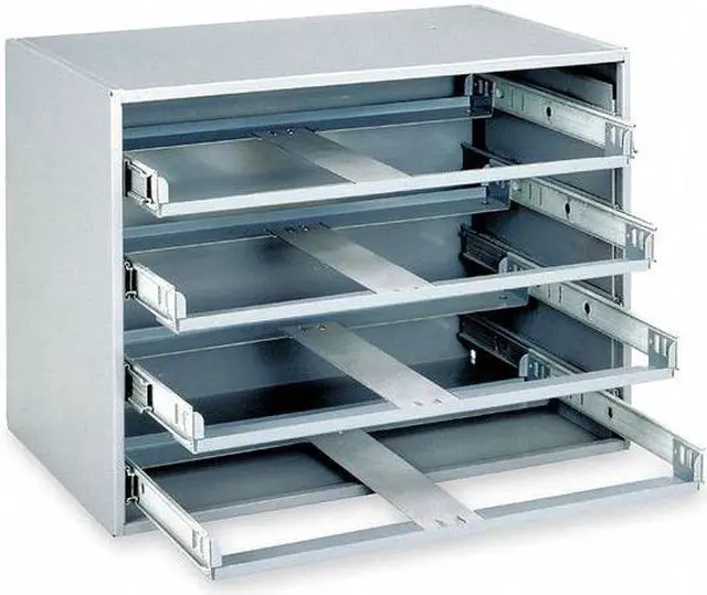 Alt view image 6 of 7 - DURHAM MFG 107-95-D935 Steel, Compartment Drawer, 12 1/2 in D x 3 1/8 in H x 18