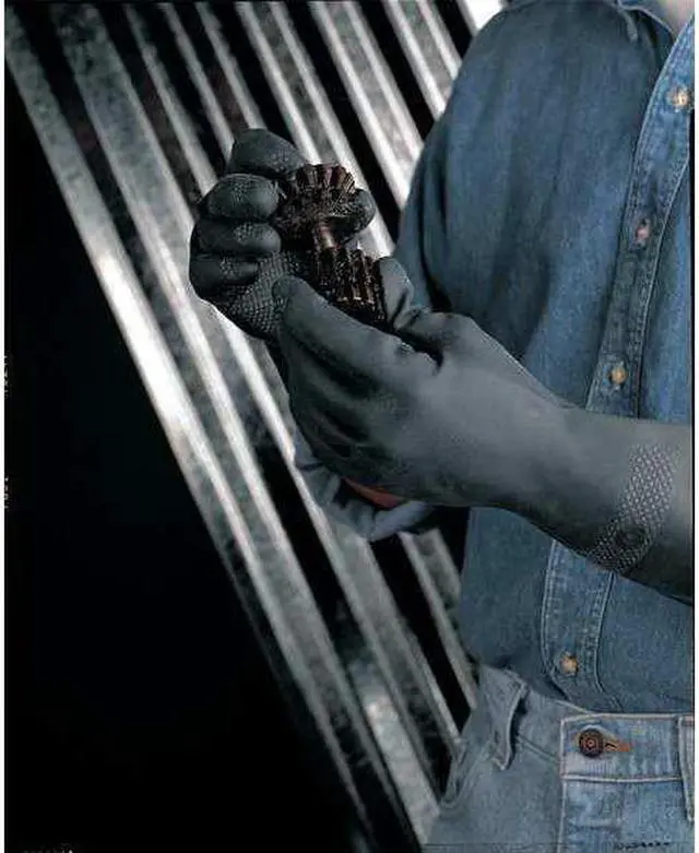 Alt view image 3 of 3 - MCR SAFETY 5435M 5435 Chemical Resistant Gloves, Neoprene, 12 in L, 30 mil,