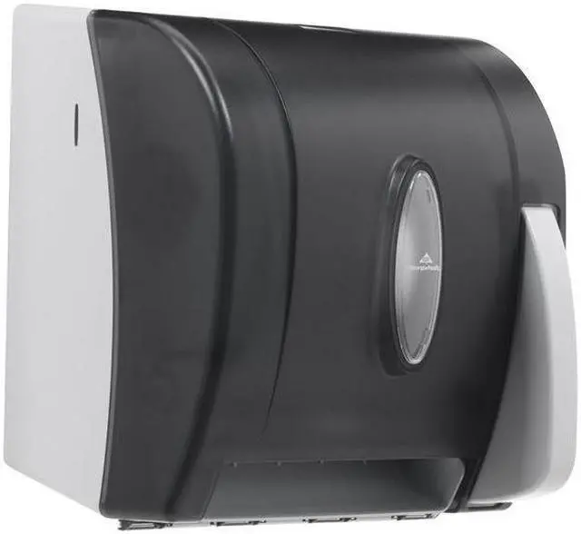 Alt view image 9 of 11 - GEORGIA-PACIFIC 54338A Vista® 14-1/4"H x 12-3/4"W, Push Lever Dispenser, Smoke