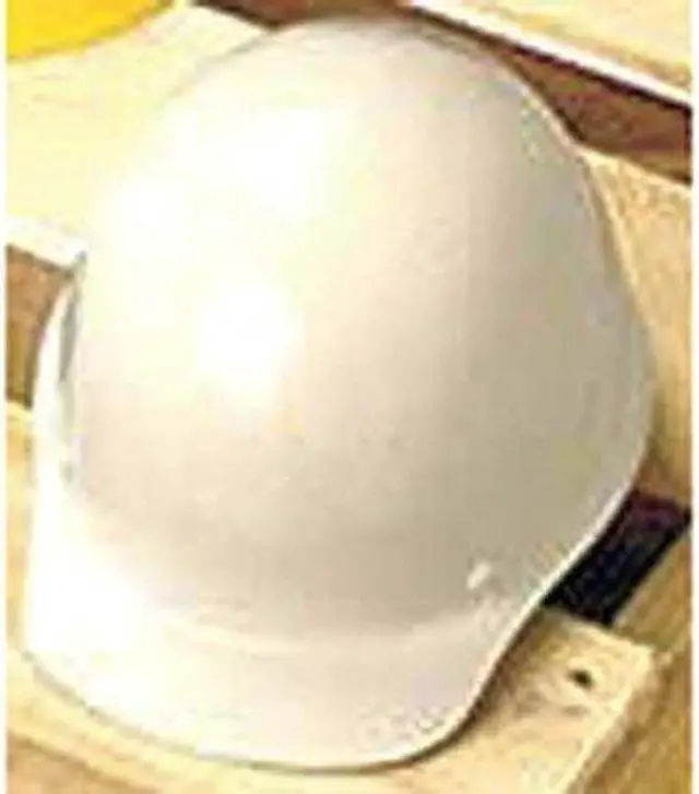 Alt view image 6 of 7 - Hard Hat, Front Brim, Slotted, Ratchet, White