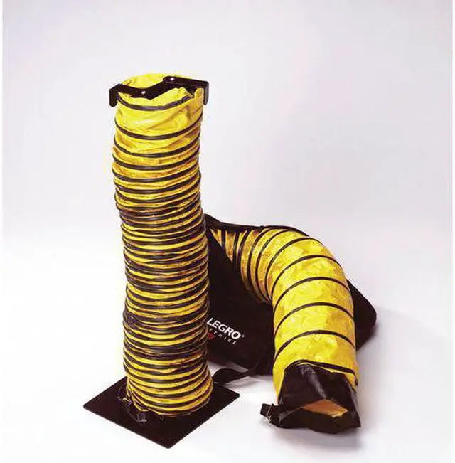 Alt view image 5 of 7 - Allegro 25 ft. Blower Ducting with 8" Dia., Black/Yellow; Use With Blower