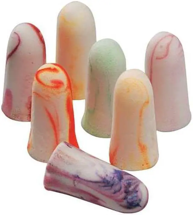 Alt view image 11 of 13 - SparkPlugs Single-Use Earplugs, Cordless, 33NRR, Random Color Patterns