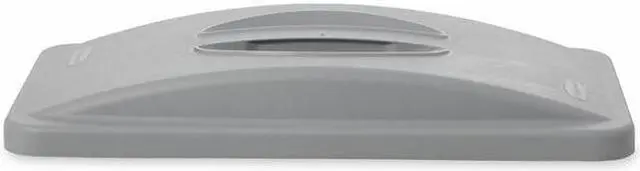 Alt view image 10 of 10 - RUBBERMAID FG268888LGRAY Trash Can Top,Dome,Snap-On Closure,Gray