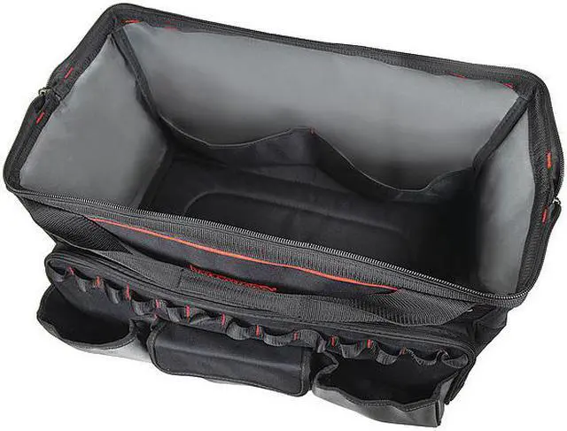 Alt view image 2 of 2 - WESTWARD 32PJ40 Tool Bag, Black, Polyester, 11 Pockets