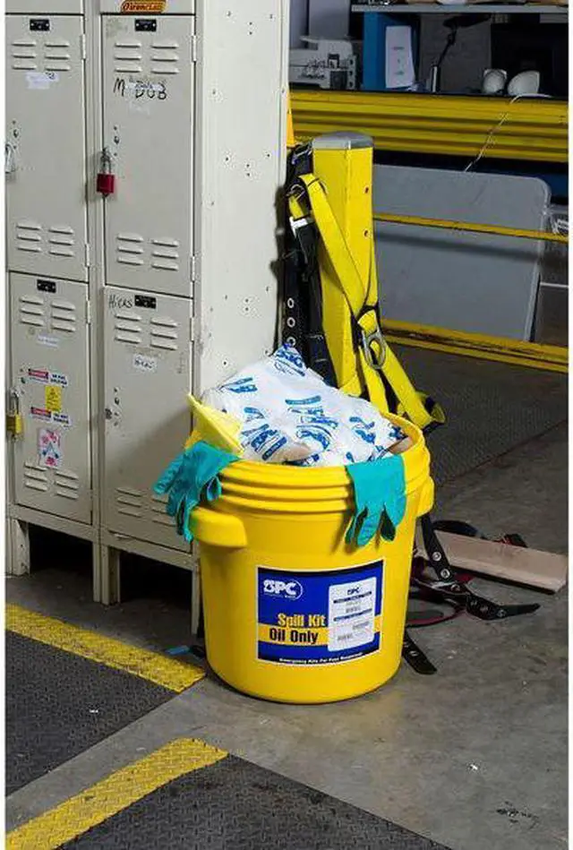 Alt view image 3 of 7 - BRADY SPC ABSORBENTS SKO-20 Spill Kit, Oil-Based Liquids, Yellow