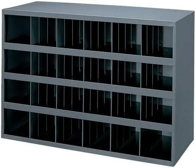 Alt view image 5 of 8 - DURHAM MFG 356-95 Prime Cold Rolled Steel Pigeonhole Bin Unit , 12 in D x 23