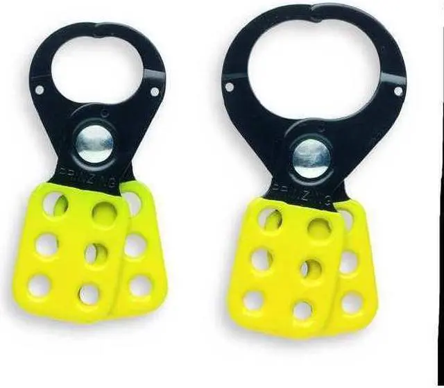 Alt view image 9 of 9 - BRADY T220 Lockout Hasp, Standard, 6 Lock, 5 In. L, Color: Yellow