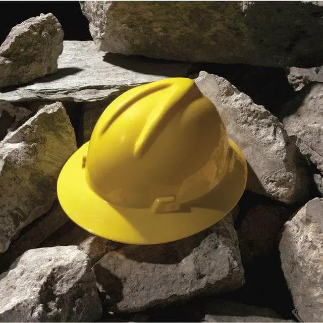 Alt view image 7 of 10 - MSA 475366 Hard Hat,FullBrim,Yellow