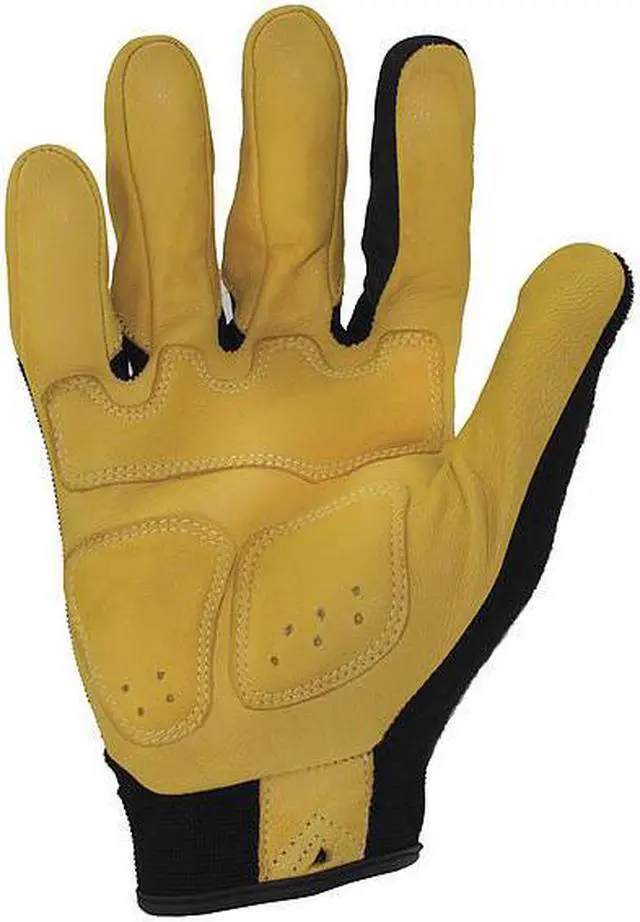 Alt view image 2 of 2 - IRONCLAD IEX-MIGL-04-L Impact Resistant Gloves,Sz L,Blk/Ylw,PR