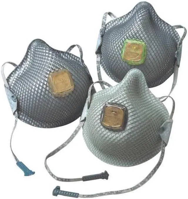 Alt view image 2 of 2 - MOLDEX 2940R95 Disposable Respirator, Nuisance Acid Gas, R95, Molded, Dual,