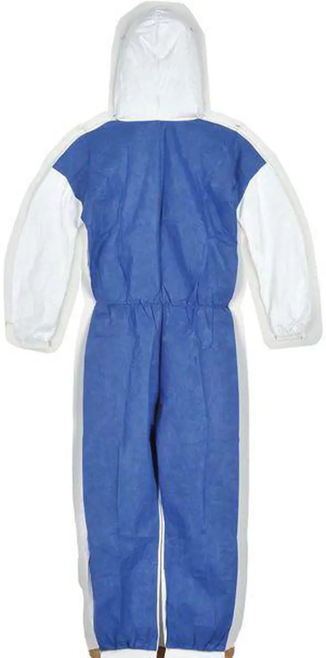 Alt view image 2 of 2 - DUPONT TD127SWB2X0025CM Hooded Disposable Coveralls, 25 PK, White, High Density