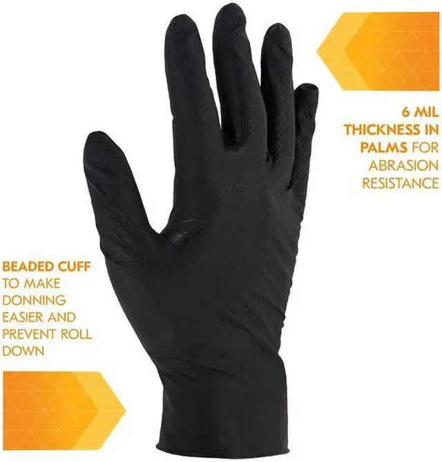 Alt view image 4 of 6 - KLEENGUARD 49275 KleenGuard Kraken Grip, Disposable Gloves, 6 mil Palm ,