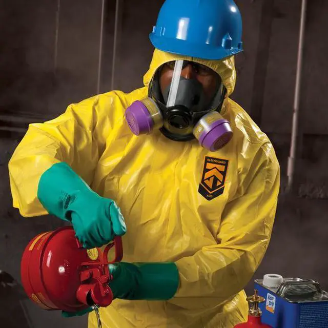 Alt view image 3 of 6 - KLEENGUARD 00683 Disposable Coverall, Hooded, L, KleenGuard(TM) A70, Zipper,