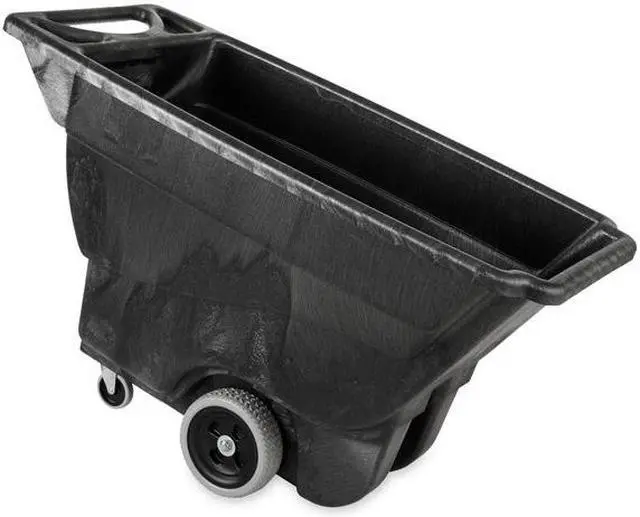 Alt view image 8 of 10 - RUBBERMAID FG9T1300BLA 1/2 cu. yd. 450 lb. Tilt Truck