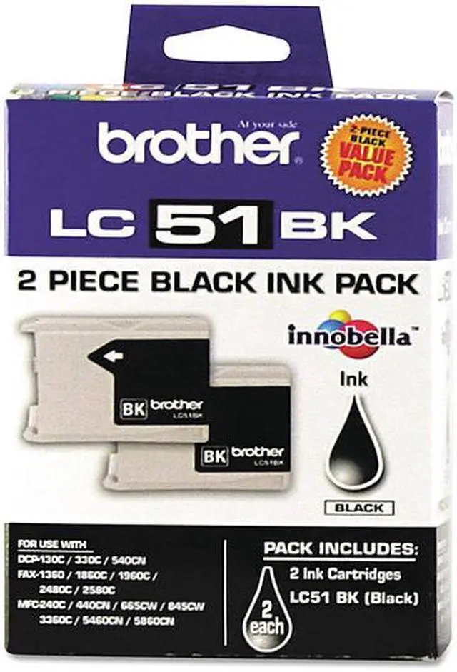 Alt view image 14 of 17 - Brother International Corporat Black Ink Cartridge-2 Pack