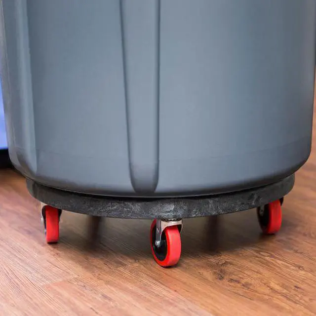 Alt view image 7 of 9 - Container Dolly,250 lb.,Fits 55 gal. RUBBERMAID FG264043BLA