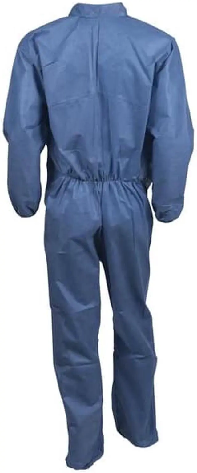 Alt view image 2 of 6 - KLEENGUARD 58502 Disposable Coveralls, Collared, M, SMMMS, Zipper, Elastic