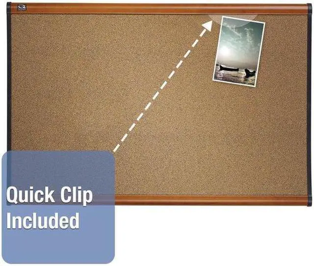 Alt view image 13 of 13 - Prestige Bulletin Board, Brown Graphite-Blend Surface, 48 X 36, Cherry Frame