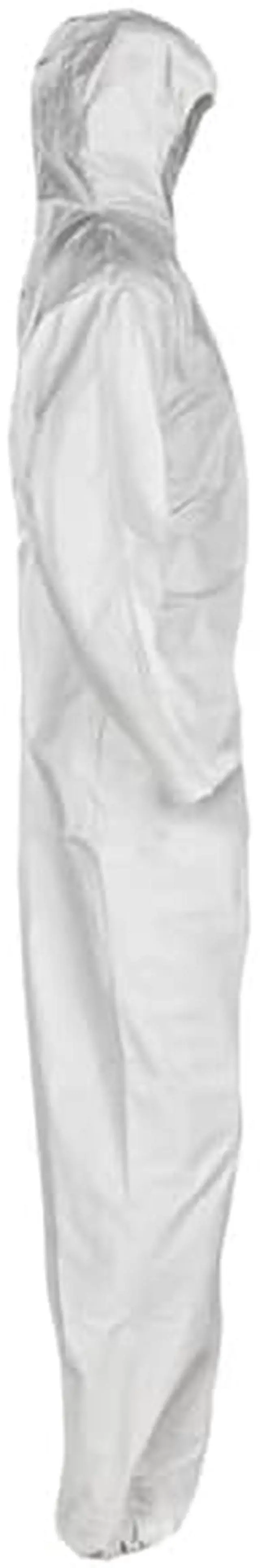 Alt view image 9 of 15 - Kimberly-Clark - 49113 - Hooded Disposable Coveralls with Elastic Cuff, White, L, SMS