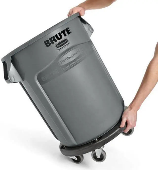 Alt view image 9 of 9 - RUBBERMAID FG264000BLA 250 lb.Container Dolly for 55 gal.