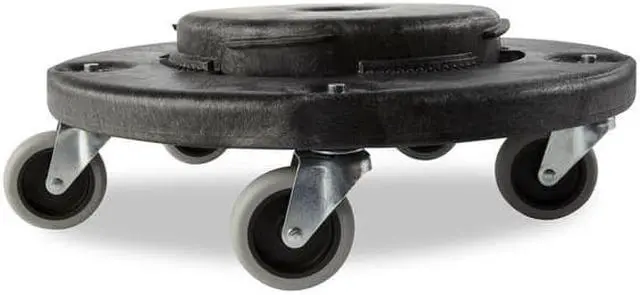 Alt view image 4 of 9 - RUBBERMAID FG264000BLA 250 lb.Container Dolly for 55 gal.