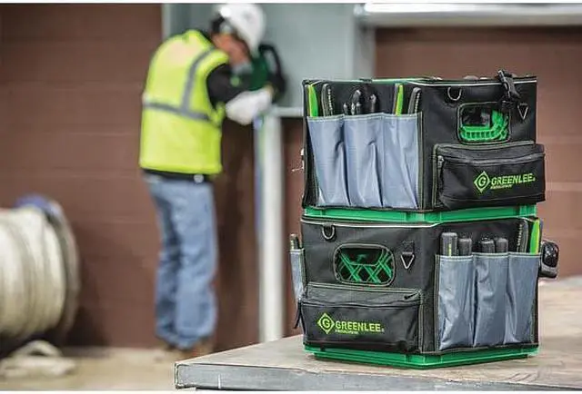 Alt view image 2 of 2 - GREENLEE 0158-28 Tool Bag, Black, Polyester, 11 Pockets