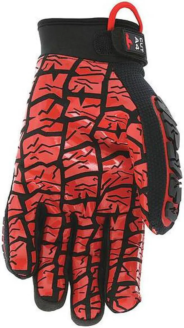 Alt view image 3 of 3 - MCR SAFETY PD2909S Predator Mechanics Gloves, Synthetic Leather Palm, Spandex