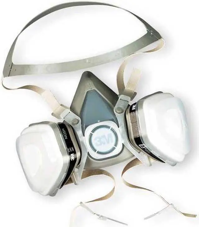 Alt view image 5 of 7 - 3m 3M Half Mask Respirator, Respirator Connection Type: Fixed, Mask Size: M