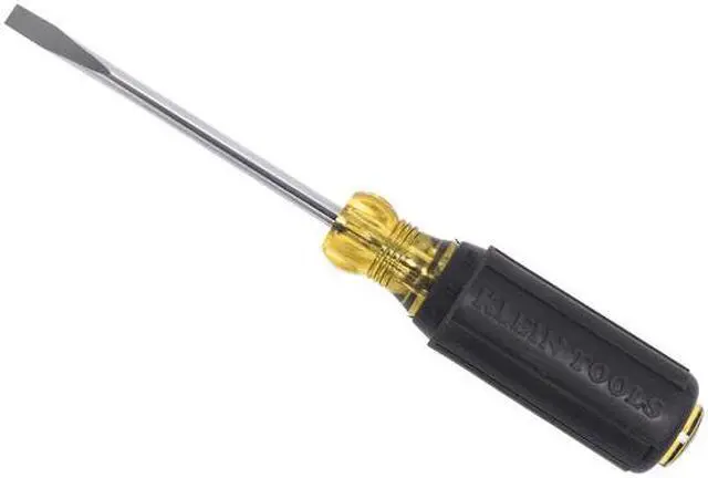 Alt view image 7 of 8 - KLEIN TOOLS 605-4 Screwdriver Slotted 1/4" 4 in Round