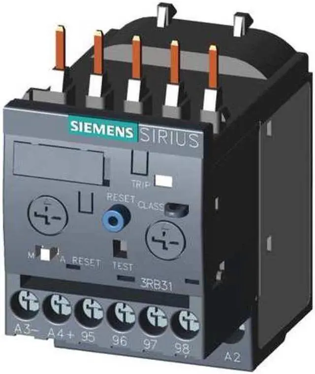 Alt view image 2 of 2 - SIEMENS 3RU21160GB0 Overload Relay, 1NC/1NO, 0.45 A Min current, 0.63 A Max