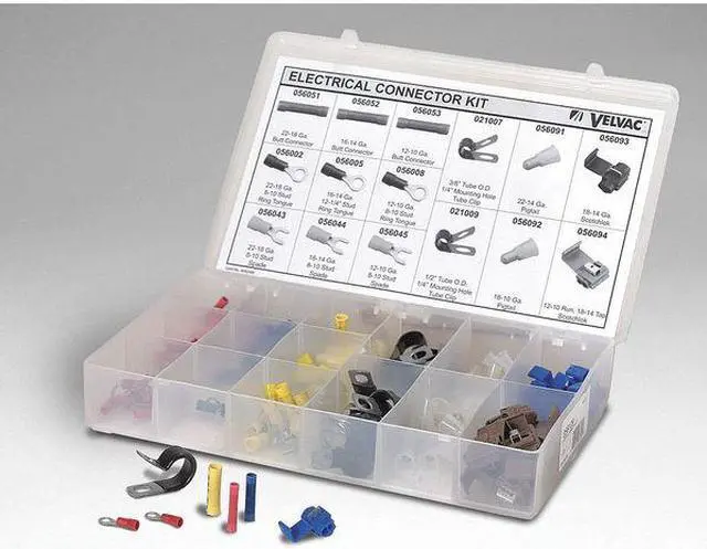 Alt view image 5 of 5 - VELVAC 056109 Wire Connector & Terminal Kit, 10 AWG, Vinyl Insulated, Assorted,