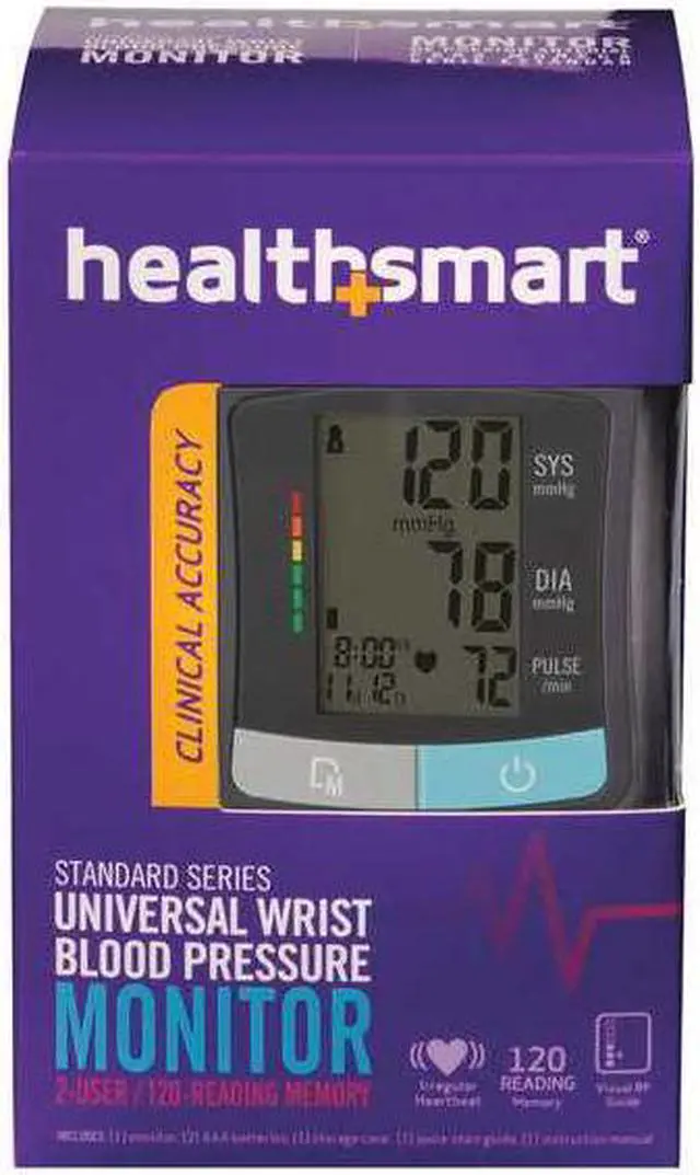 Alt view image 2 of 4 - HEALTHSMART 04-810-001 Blood Pressure Monitor,Wrist,0.24 lb.