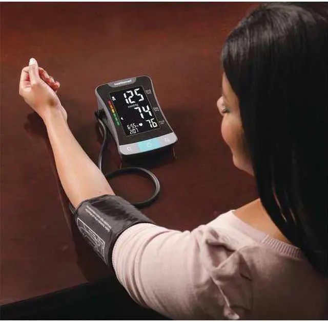 Alt view image 3 of 5 - HEALTHSMART 04-655-001 Blood Pressure Monitor,Arm,Blk,1.08 lb.