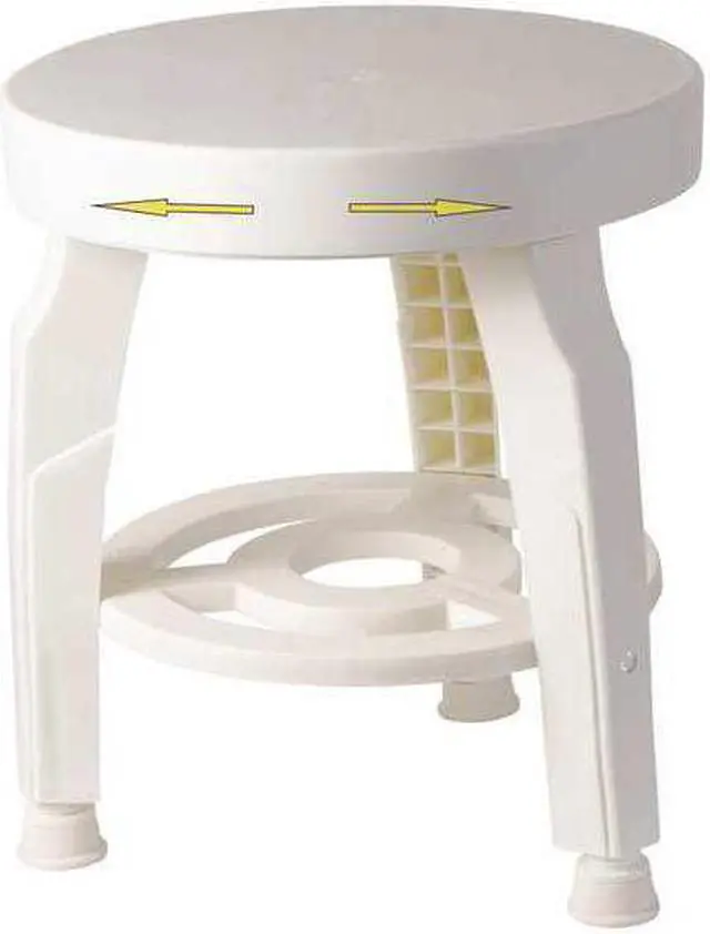 Alt view image 3 of 4 - HEALTHSMART 522-9810-1900 16" Length, Adjustable, Plastic, Bath Seat, Textured